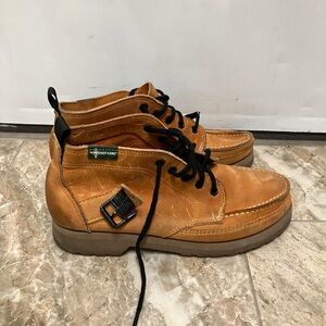 Eastland Mens Brown Leather Ankle Boots